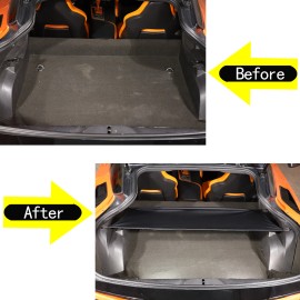 Xiaoerdian2020 Fits For Corvette C7 2014-2019 Trunk Foldable Dustproof Cargo Mat Black