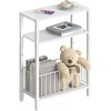 Yoobure Narrow Side Table with Storage Basket, Small End Table