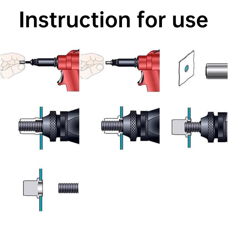 LiebeWH Juego de Tuercas Remachables, Tuercas Remachables(M3 (100 pcs/pack