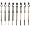 CADUFUELLY 8 Pcs Diesel Glow Plugs Replacement for Duramax Chevy