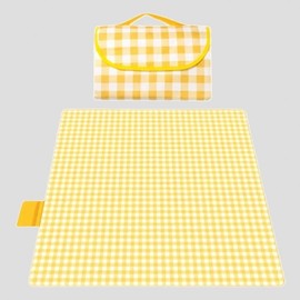 Travel Picnic Mat Leaf Han River Yellow for Outdoor Activities Car Camping Yellow 150x200CM 2ea