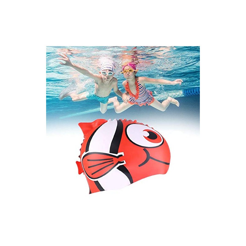 VGEBY1 Gorro de natación para niños, de Silicona, con diseño
