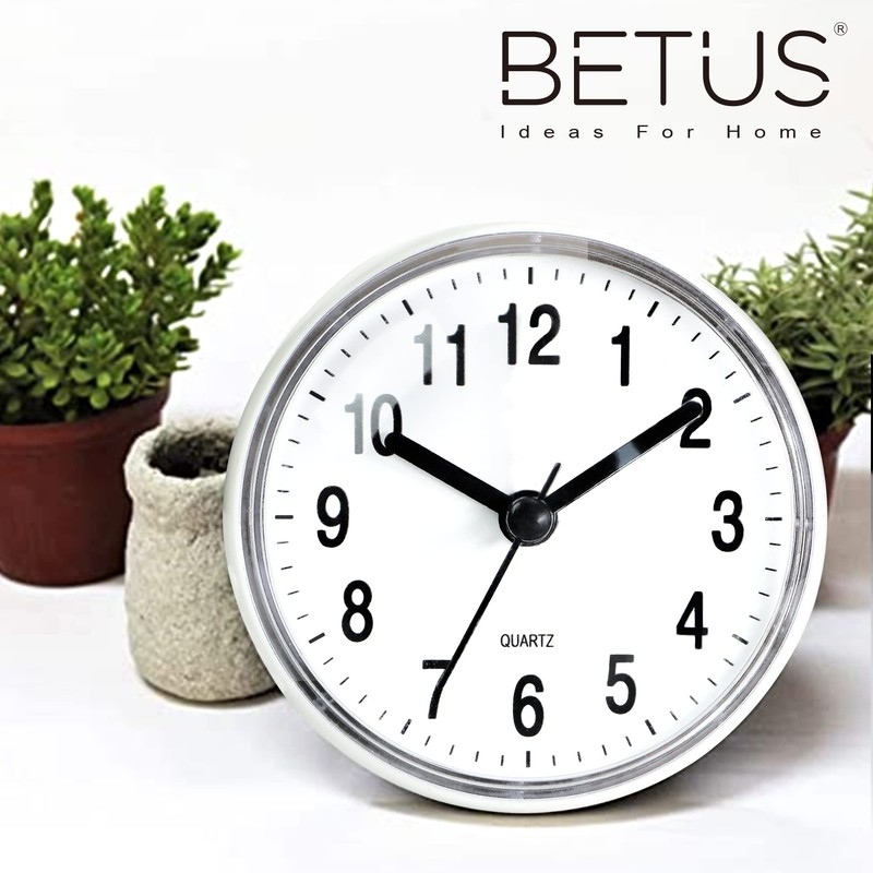 Betus Waterproof Bathroom Shower Clock with Large Suction Cup -