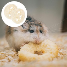 DOITOOL 20pcs Loofah Molar Tablets Cockatiel Toys,Animal Toys,Animal Cage Foraging Hanging Toy,Animal Molar Playthings Chinchilla Molar Toy,Loofah Chewing Toys for Hamster Pet Parrot (Radom Color)