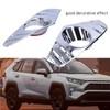 Pair Chrome Front Fog Light Cover Lamp Trims Paste Mounting