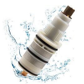 Thermostatic Shower Cartridge Compatible with Moen 147208, Danze Da507874, Kohler 9.13554, Rohl 9.13554 Perrin Rowe Suit for Shower Bathroom Faucet Cartridge Replacement Part S3371 Thermostatic Valve