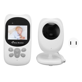 Video Baby Monitor 2.4in Display 2 Way Talk 150m Range Color Night Vision Baby Monitor Camera with Lullabies 100‑240V US Plug