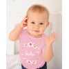 SpecialMe® Baby Bodysuit with Name Flower Wreath Flowers Gift for