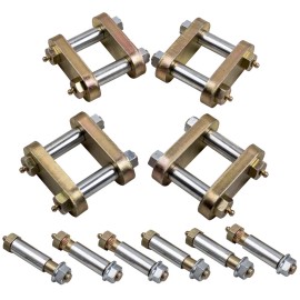 BFO Heavy Duty Greasable Shackle Spring Bolt Link Kit for Tandem Axle Truck/ Trailer