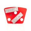 3PCS Trapezoid Diamond Grinding Disc, 30 Grit Metal Bond Floor