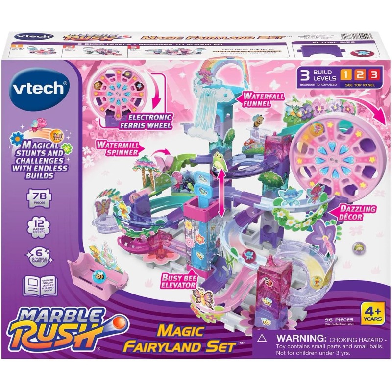 VTech Marble Rush Magic Fairyland Playset with Electronic Ferris Wheel