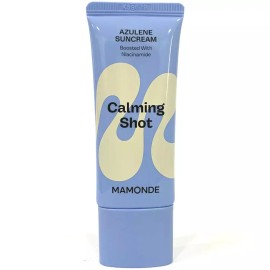Mamonde 마몽드 카밍 샷 아줄렌 선크림 35ml Mamonde Calming Shot Azulene Sun Cream 35ml