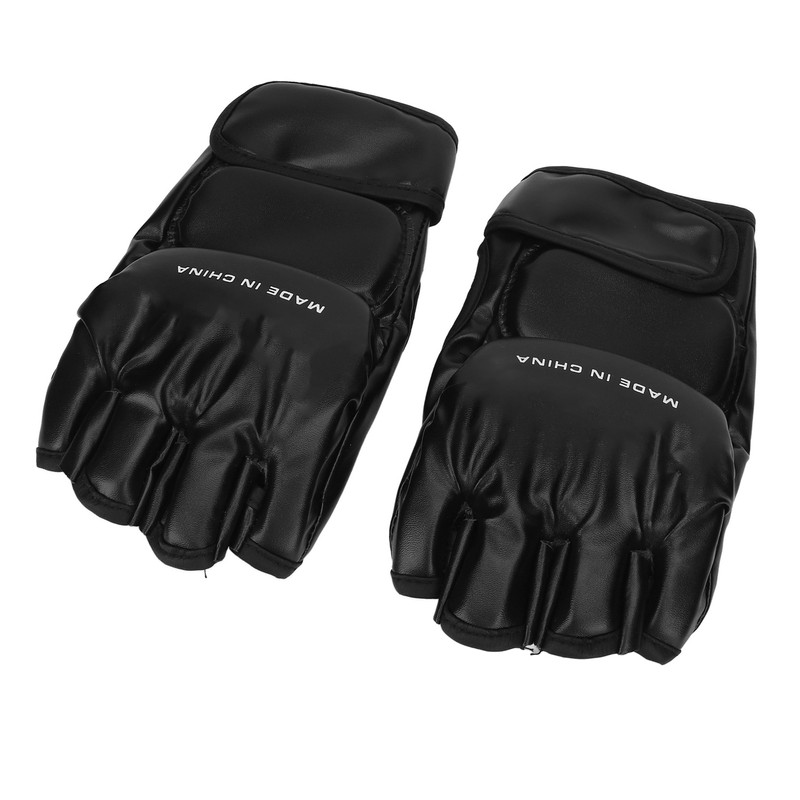 Hand Taekwondo Gear Glove Half Finger Safe Adjustable Wrist Band