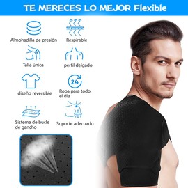 Soporte de hombro,manguito estabilizador para la prevención de lesiones en el brazo,manguito y manga de compresión para desgarros del manguito rotador,alivio del dolor articular manguito fijo para el brazo
