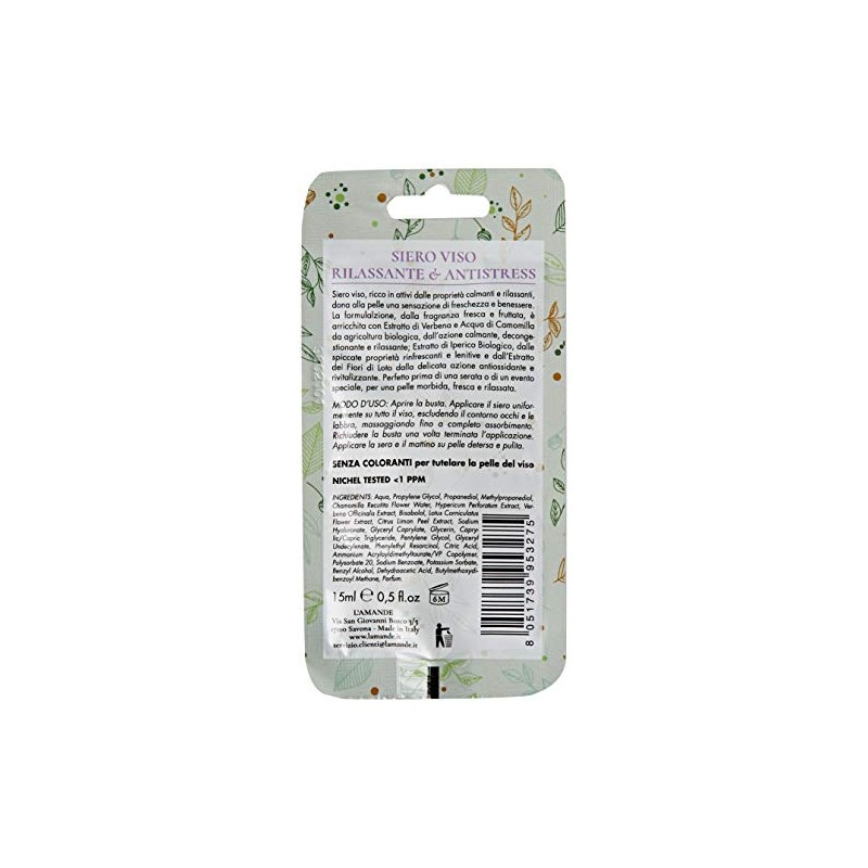 L'Amande Nature Siero Viso Rilassante Anti-Stress 15 ml