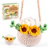 Karsspor Hanging Plant Crochet Kit, Crochet Kit for Beginners, Complete