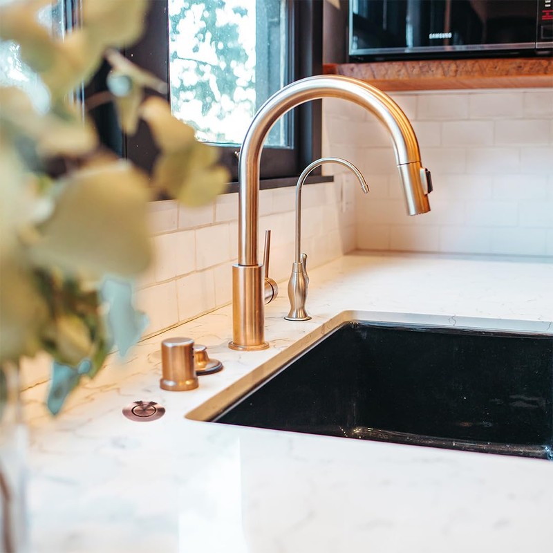 2.5" Long Single Outlet On/Off Copper Air Switch Garbage Disposal