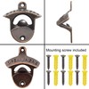 Jumiok 12 PCS Bottle Cap Opener Wall Mounted Bulk Stainless