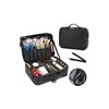 Maletín Maquillaje Cosmetiquera Con Divisor Ajustable Viaje Color Negro