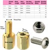 EEEEE M3 Motherboard Standoffs Hex Brass Spacer 3mm Male Female