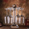 Mylifestyle Elegant Desktop Crystal Glass Stemware Rack/Rotate 6 Wine Glass