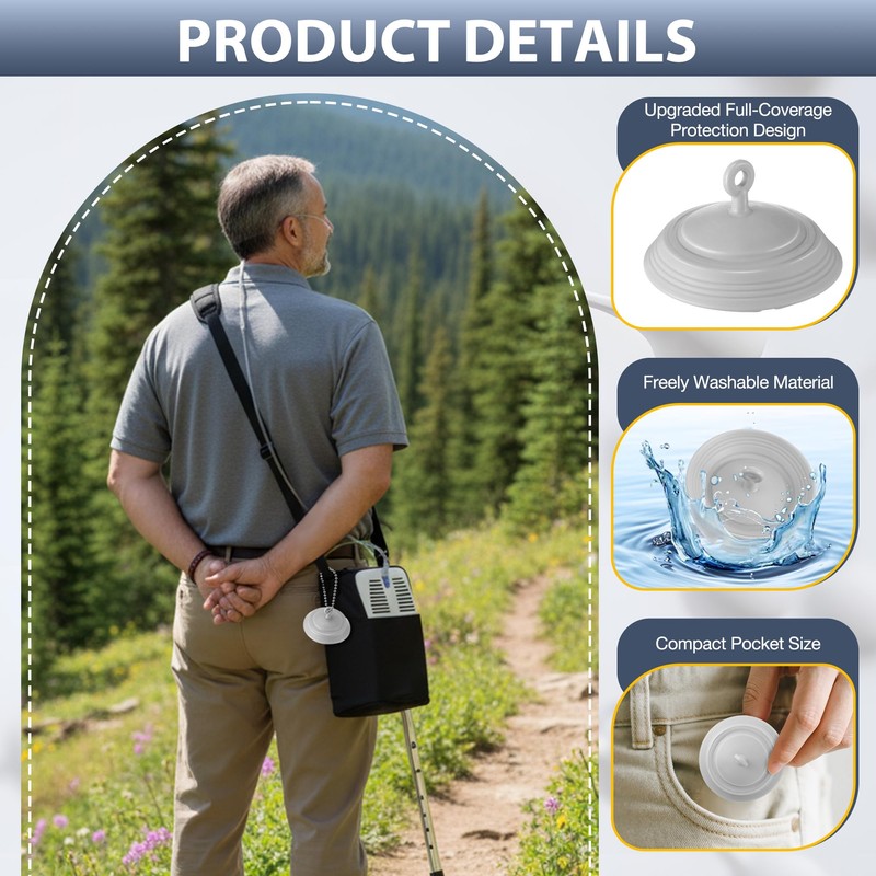 Geiserailie 1pcs Oxygen Nasal Cannula Protective Cover, Nasal Cannula Cover