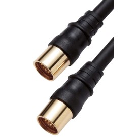 4JW3SSSB(B) DX Antenna, Antenna Cable, 9.8 ft (3 m), Supports 4K/8K (3224MHz) Broadcasting, 4C (Straight to Straight), Black