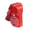 50pcs ZONADAH Peg Hook Locks Stop Lock Plastic Red Security