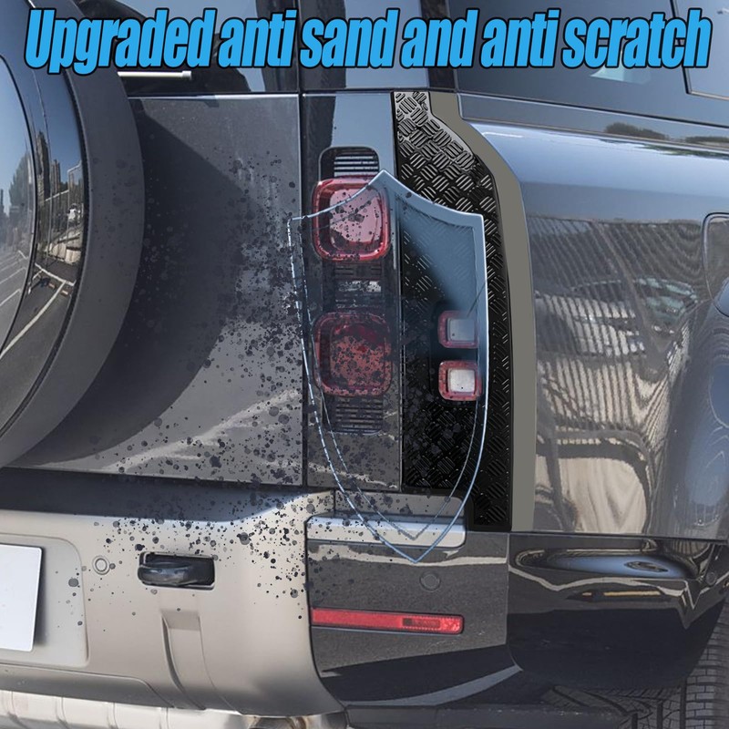 Rear bumper with ABS black body scratch protection cover decorative