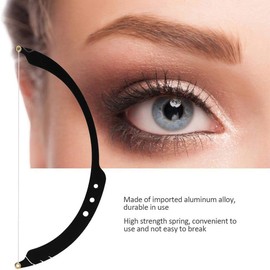 Mapeador de cejas con cuerdas, Cadena/regla de marcado simétrica de dibujo de cejas, Regla de marcador de línea de microblading Herramienta de medición del tatuaje de cejas con 10 piezas de líneas de (Negro)