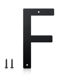 8 Inch House Numbers and Metal Letters for Outdoor Signs, House Numbers for Outside, Aluminum Address Letters and Numbers for Door, Mailbox, Garden, Perfect for Home or Office (Letter F)
