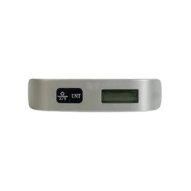 GIPEL Bascula de equipaje Digital | Bascula de viaje | Capacidad de 50 Kg/110 Lb | Máxima precisión y sensibilidad | 3 diferentes unidades de medida | Pantalla LCD Retroiluminada | Ligera y Portable | Calibración automática al encender