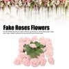 25pcs Artificial Roses Light Pink Fake Bulks Box for DIY