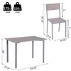 HOMCOM 5 Piece Modern Compact Kitchen Dining Room Table and