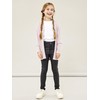 NAME IT Girl's Long Fit Cardigan, Burnished Lilac
