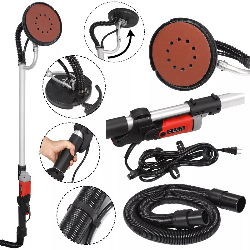 Segawe New Electric Drywall Sander Adjustable Variable Speed With Sanding