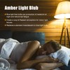 Neporal Amber Light Bulbs 4PK, 9W 60 Watt Equivalent, Blue