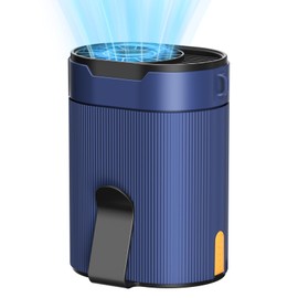 Portable Waist Fan, Rechargeable 3000mAh Battery, 25H Runtime, 6600RPM Turbo Dual Clip, 4 Speeds Adjustable, Belt Fans for Hiking, Riding, Fishing, Hands-Free Hanging Fan Gifts for Hiker, Worker