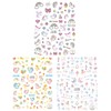 ALLYDREW 3 Sheets Dreamy Unicorns Nail Stickers Nail Art