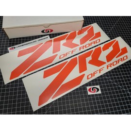 ZR2 Block Style Decals (2pk) Truck Bed Fender Stickers Fits Chevy Silverado 1500 Colorado 2015-2025 ZR-2 4x4 Select Colors: (Gloss Orange)