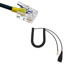 GEQUDIO RJ Cable Single for GX3+ GX5+ Compatible with Mitel, Aastra, GEQUDIO, Poly/Polycom and Gigaset-RJ Telephone