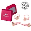 HAARallerliebst Hair Accessories Set (4 Pieces | Owls | Pink)