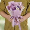 Lovionus89 Preserved Bouquet, Forever Fresh Carnations, Durable Real Flowers for
