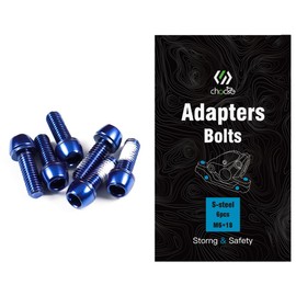 CNCLOL MTB Brake Caliper Screws, M6 x 18 mm Brake Screws, M6 Screws Hexagon Socket for Bicycle, Road Bike, Touring Bike, BMX (Orange/Red/Blue/Green/Rainbow)