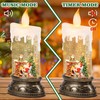 Wondise Rechargeable Musical Santa Snow Globe Lantern with 6H Timer,