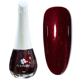 ASMAYSA Dark Red Nail Polish, Burgundy Nail Polish Long Last for Women, Wine Red Nail Polish, Pearlescent Nail Polish