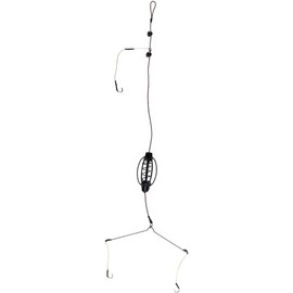 Carp Fishing Feeder Baits Cage, Spring Fish Feeder with Holder, Sinkers Cage Feeder Tackle Fishing Sinkers Weights Inline Methods Tackle Hook Rigs Set