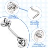 4 Cabin Hooks Stainless Steel Stainless Steel Gate Hook Lock