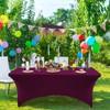 Newthinking 6FT Stretch Tablecloth for Craft, Spandex Stretch Table Cloth,