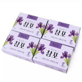 Soap 세안비운 향기 미용 샤워바 창포 비누 100g (4P) 솝 바디 향좋은 목욕 Fragrant Face and Body Wash Shower Bar Changpo Soap 100g (4P) Soap Body Good Scent Bath